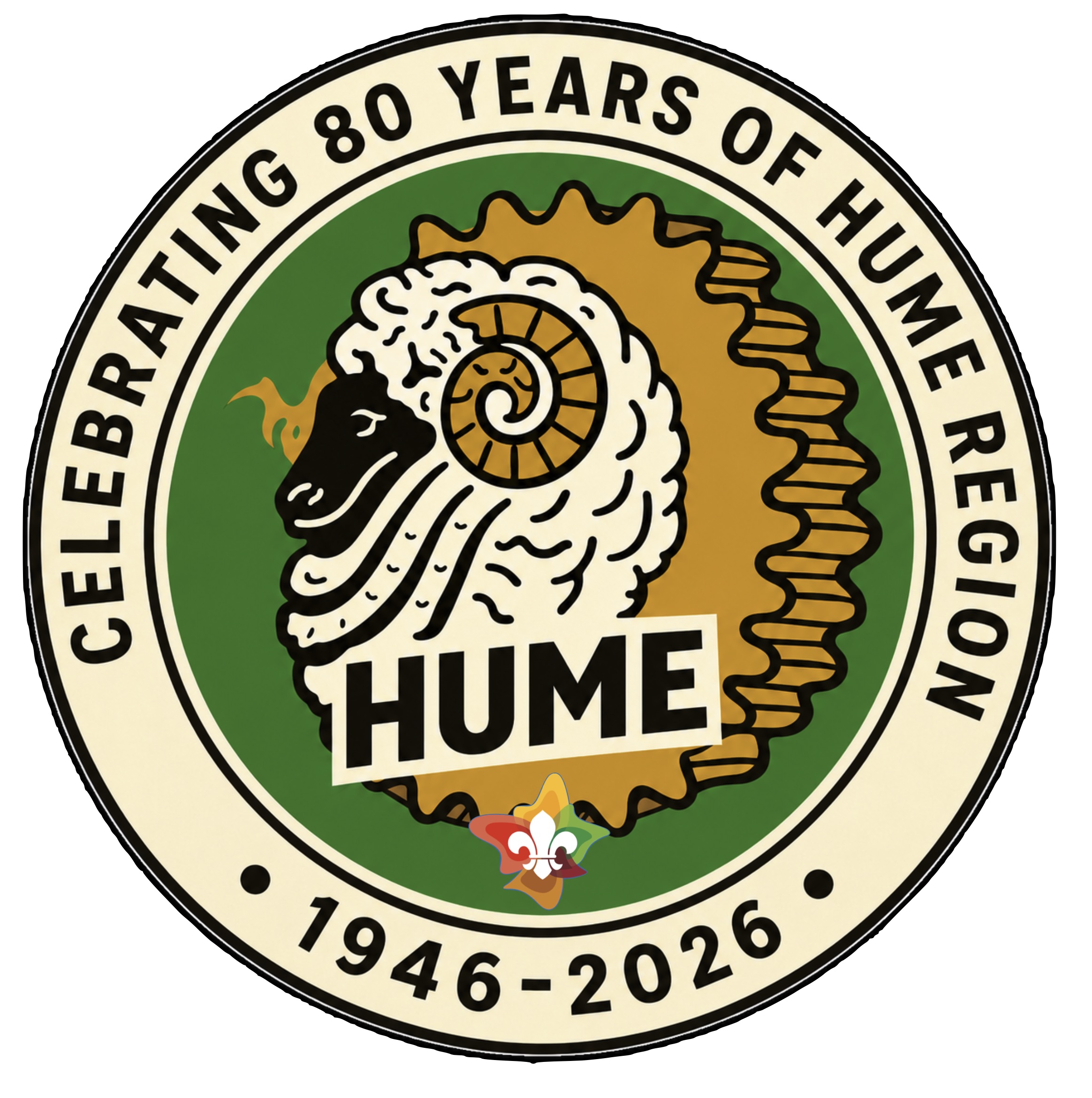 80th Hume Region Badge - Pre-order